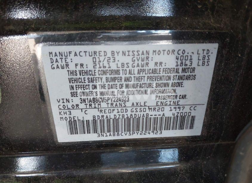 Photo 9 of 2023 Nissan Sentra SV XTRONIC CVT (VIN 3N1AB8CV5PY224923)