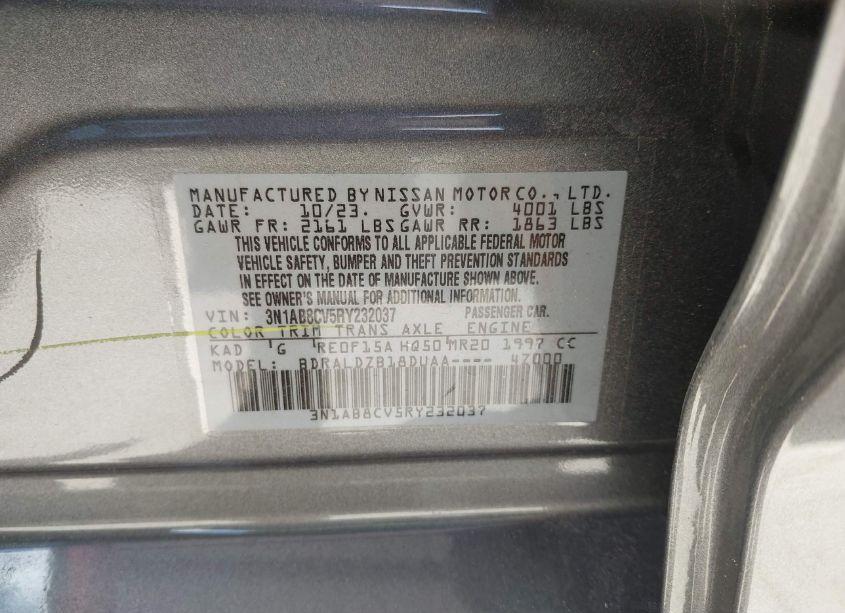 Photo 9 of 2024 Nissan Sentra SV XTRONIC CVT (VIN 3N1AB8CV5RY232037)