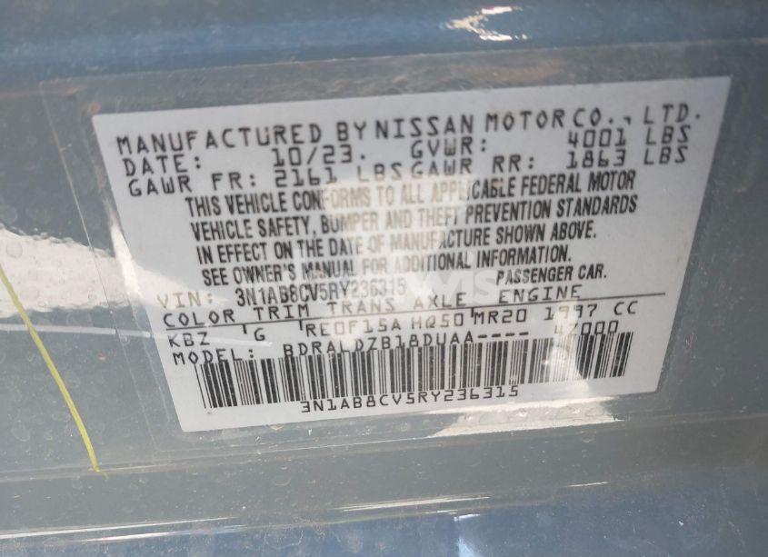 Photo 9 of 2024 Nissan Sentra SV XTRONIC CVT (VIN 3N1AB8CV5RY236315)
