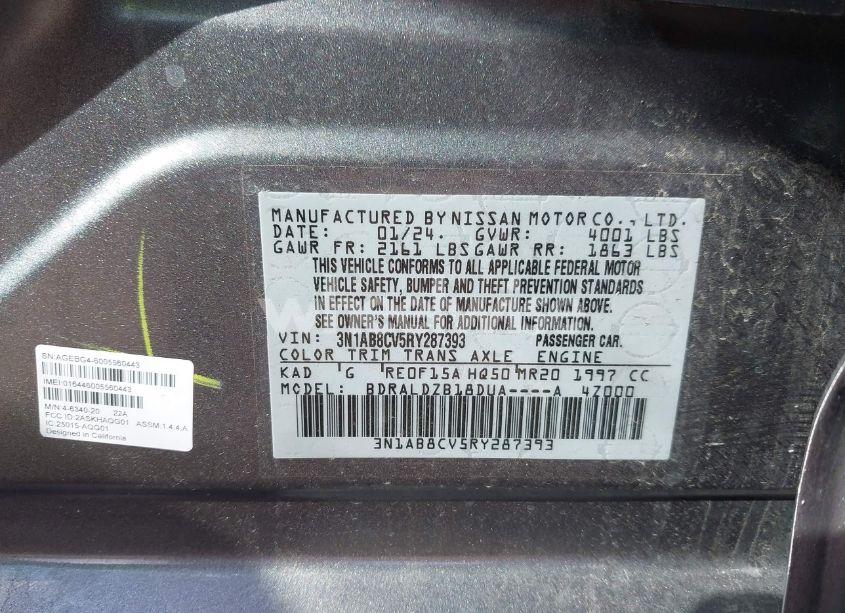 Photo 9 of 2024 Nissan Sentra SV XTRONIC CVT (VIN 3N1AB8CV5RY287393)