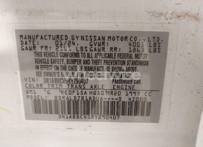 Photo 9 of 2024 Nissan Sentra SV XTRONIC CVT (VIN 3N1AB8CV5RY290407)