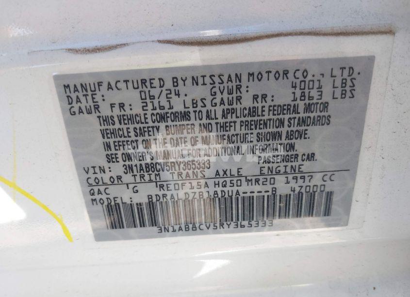 Photo 9 of 2024 Nissan Sentra SV XTRONIC CVT (VIN 3N1AB8CV5RY365333)