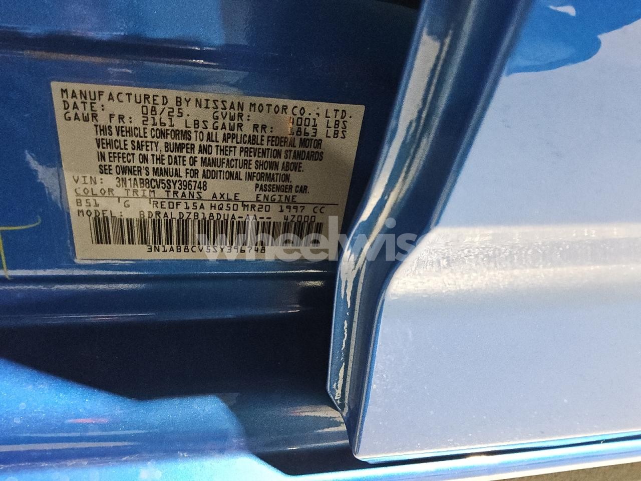 Photo 12 of 2025 NISSAN SENTRA SV (VIN 3N1AB8CV5SY396748)