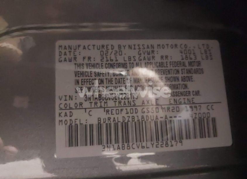 Photo 9 of 2020 Nissan Sentra SV XTRONIC CVT (VIN 3N1AB8CV6LY228179)