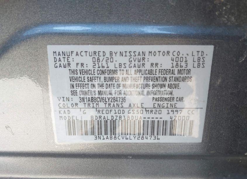 Photo 9 of 2020 Nissan Sentra SV XTRONIC CVT (VIN 3N1AB8CV6LY284736)
