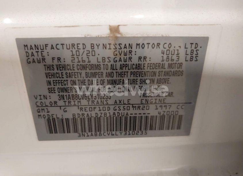 Photo 9 of 2020 Nissan Sentra SV XTRONIC CVT (VIN 3N1AB8CV6LY310235)