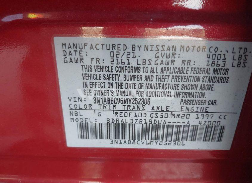 Photo 9 of 2021 Nissan Sentra SV XTRONIC CVT (VIN 3N1AB8CV6MY252306)