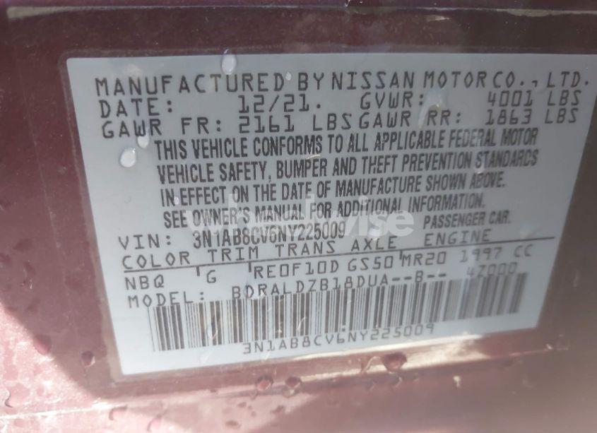 Photo 9 of 2022 Nissan Sentra SV XTRONIC CVT (VIN 3N1AB8CV6NY225009)