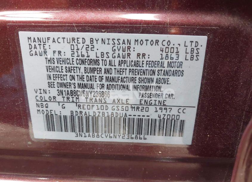 Photo 9 of 2022 Nissan Sentra SV XTRONIC CVT (VIN 3N1AB8CV6NY236866)