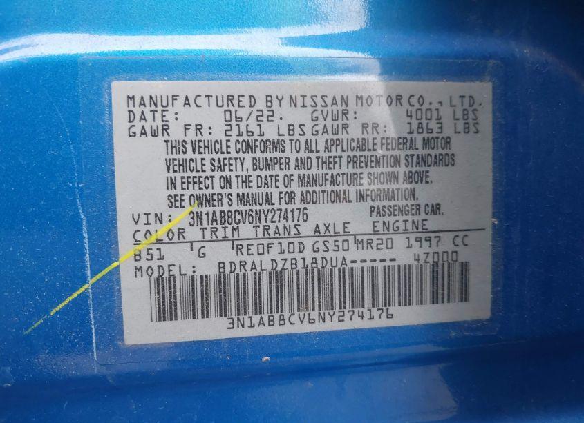 Photo 9 of 2022 Nissan Sentra SV XTRONIC CVT (VIN 3N1AB8CV6NY274176)