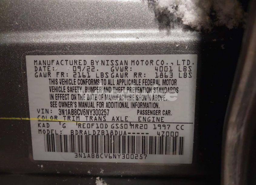 Photo 9 of 2022 Nissan Sentra SV XTRONIC CVT (VIN 3N1AB8CV6NY300257)