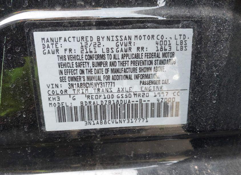 Photo 9 of 2022 Nissan Sentra SV XTRONIC CVT (VIN 3N1AB8CV6NY317771)