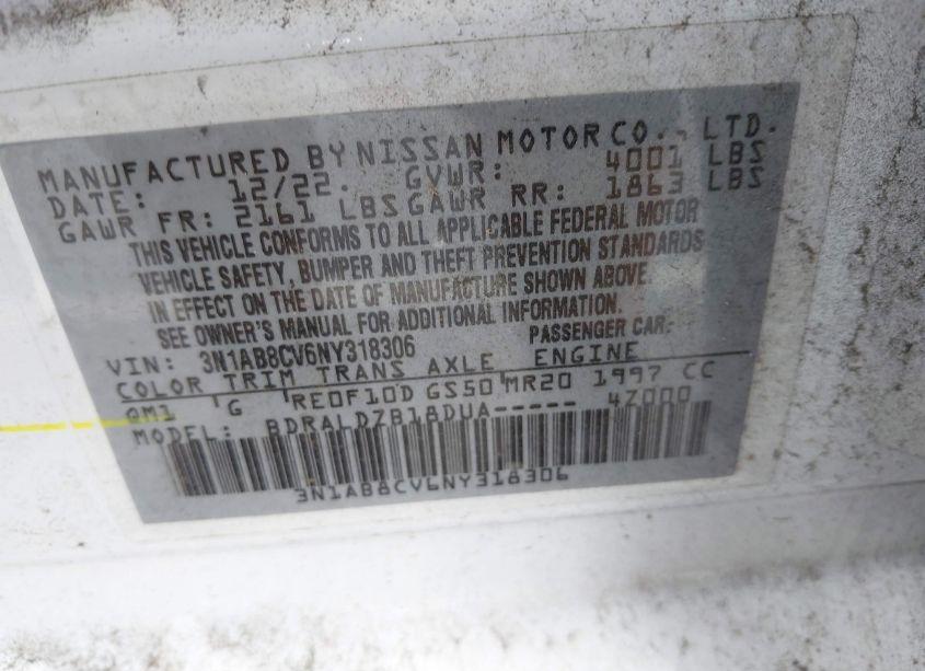 Photo 9 of 2022 Nissan Sentra SV XTRONIC CVT (VIN 3N1AB8CV6NY318306)