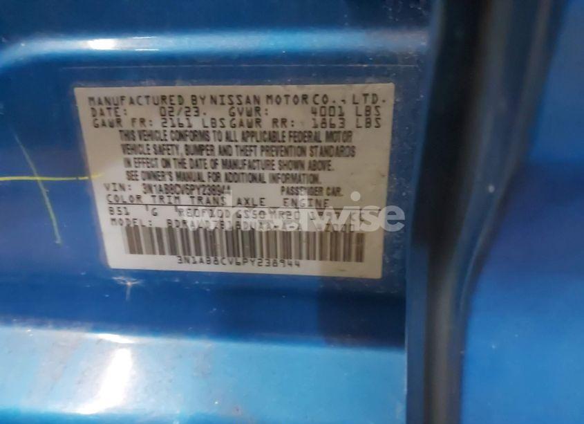 Photo 9 of 2023 Nissan Sentra SV XTRONIC CVT (VIN 3N1AB8CV6PY238944)