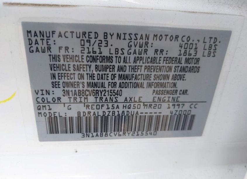 Photo 9 of 2024 Nissan Sentra SV XTRONIC CVT (VIN 3N1AB8CV6RY215540)