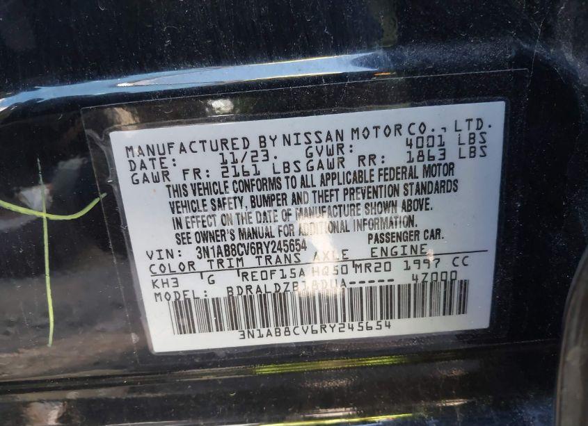 Photo 9 of 2024 Nissan Sentra SV XTRONIC CVT (VIN 3N1AB8CV6RY245654)