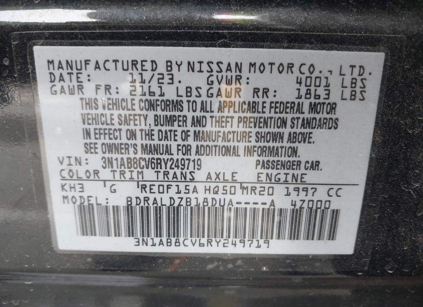 Photo 9 of 2024 Nissan Sentra SV XTRONIC CVT (VIN 3N1AB8CV6RY249719)