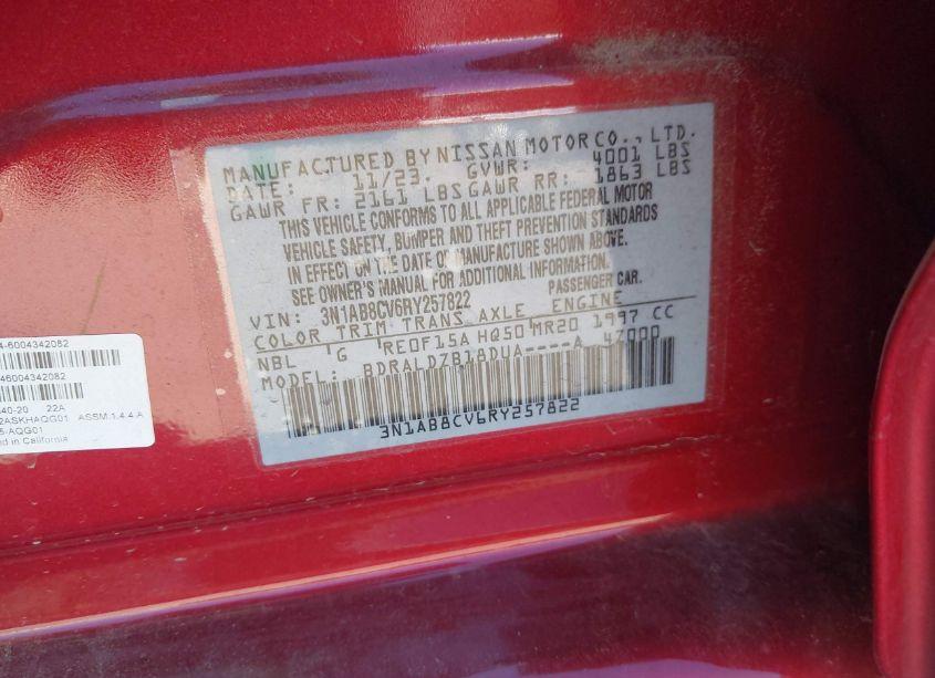 Photo 9 of 2024 Nissan Sentra SV XTRONIC CVT (VIN 3N1AB8CV6RY257822)