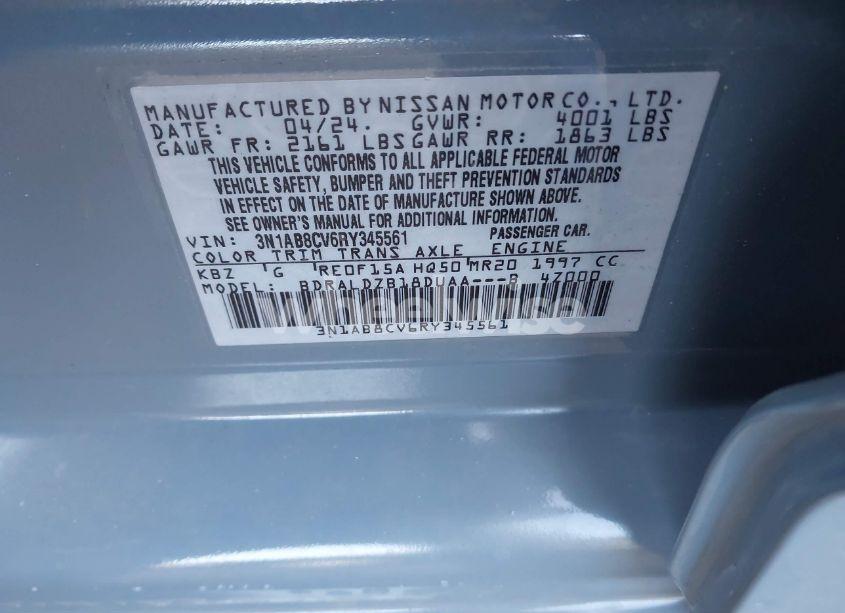 Photo 9 of 2024 Nissan Sentra SV XTRONIC CVT (VIN 3N1AB8CV6RY345561)