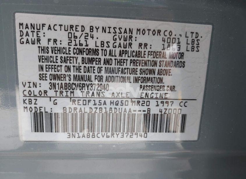 Photo 9 of 2024 Nissan Sentra SV XTRONIC CVT (VIN 3N1AB8CV6RY372940)