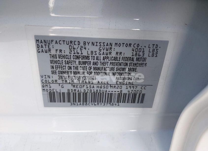 Photo 9 of 2024 Nissan Sentra SV XTRONIC CVT (VIN 3N1AB8CV6RY379841)