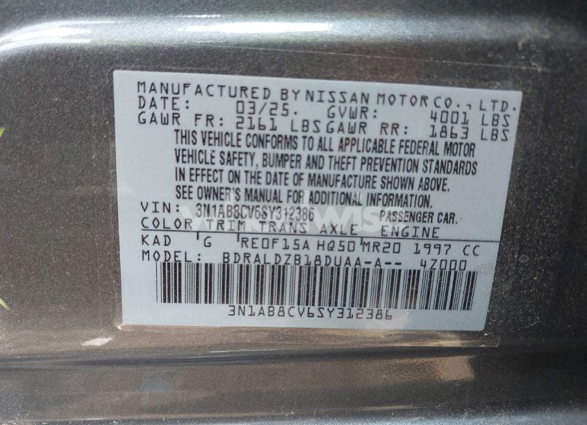 Photo 9 of 2025 Nissan Sentra SV (VIN 3N1AB8CV6SY312386)