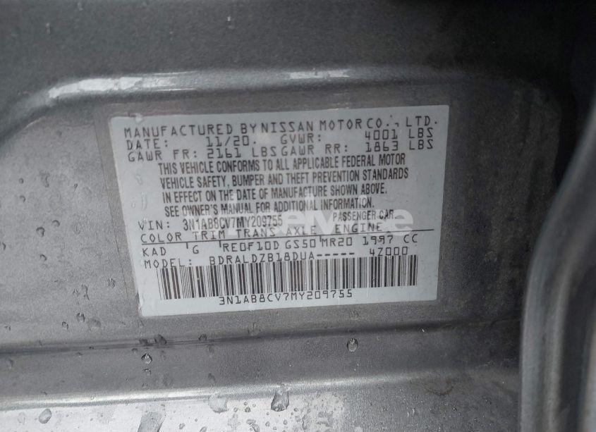 Photo 9 of 2021 Nissan Sentra SV XTRONIC CVT (VIN 3N1AB8CV7MY209755)