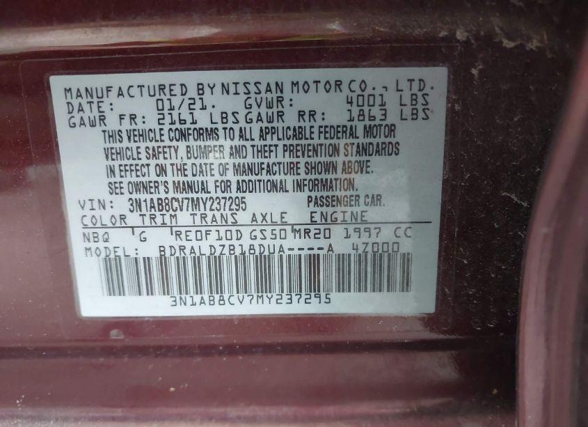 Photo 9 of 2021 Nissan Sentra SV XTRONIC CVT (VIN 3N1AB8CV7MY237295)