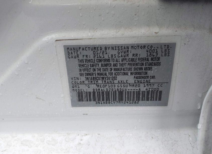 Photo 9 of 2021 Nissan Sentra SV XTRONIC CVT (VIN 3N1AB8CV7MY241282)