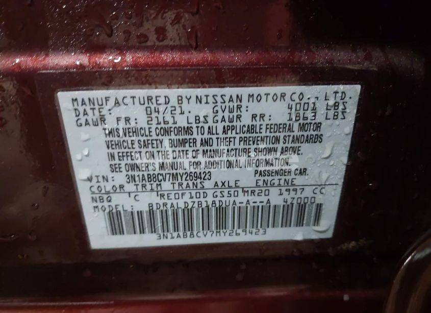 Photo 9 of 2021 Nissan Sentra SV XTRONIC CVT (VIN 3N1AB8CV7MY269423)