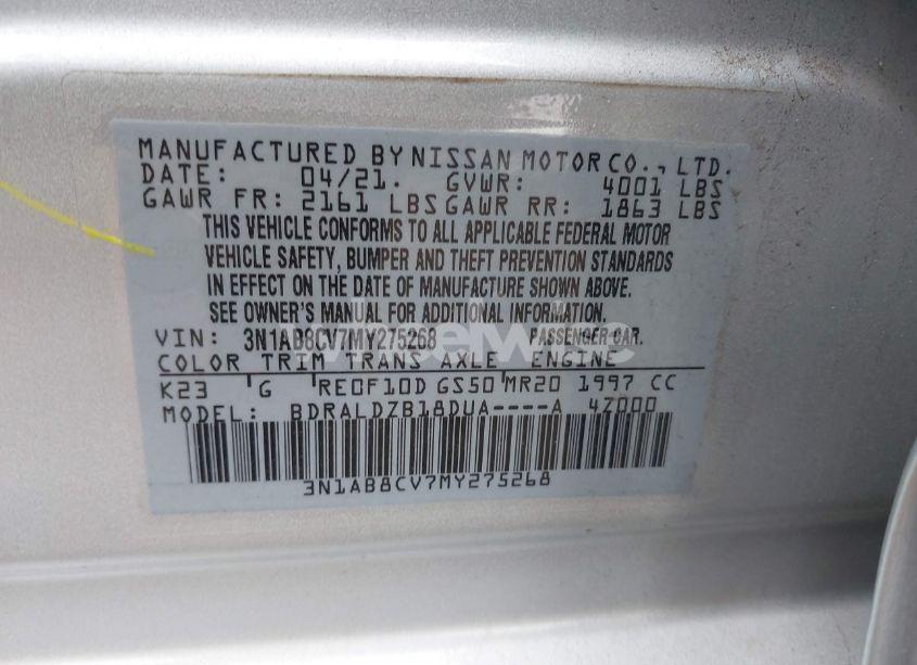 Photo 9 of 2021 Nissan Sentra SV XTRONIC CVT (VIN 3N1AB8CV7MY275268)