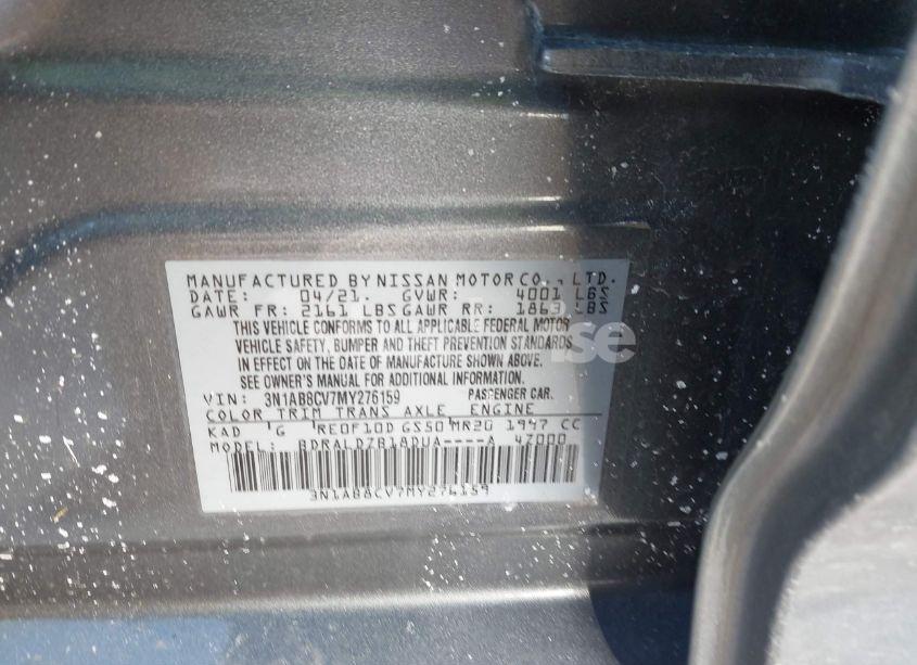 Photo 9 of 2021 Nissan Sentra SV XTRONIC CVT (VIN 3N1AB8CV7MY276159)