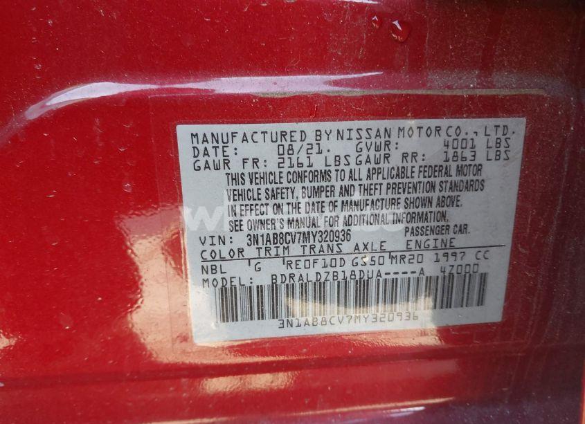 Photo 9 of 2021 Nissan Sentra SV XTRONIC CVT (VIN 3N1AB8CV7MY320936)