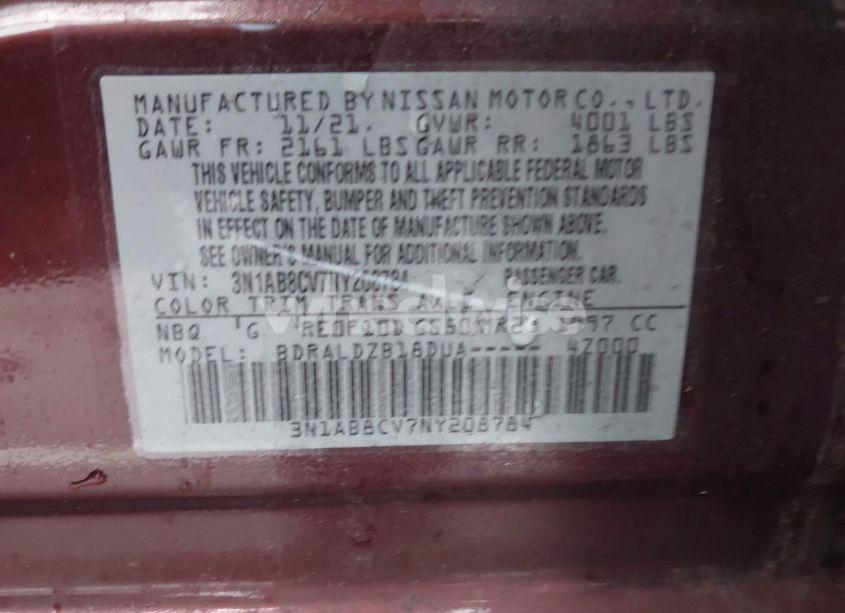 Photo 9 of 2022 Nissan Sentra SV XTRONIC CVT (VIN 3N1AB8CV7NY208784)