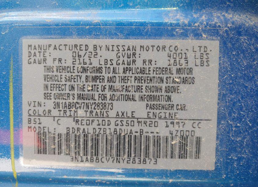 Photo 9 of 2022 Nissan Sentra SV XTRONIC CVT (VIN 3N1AB8CV7NY283873)