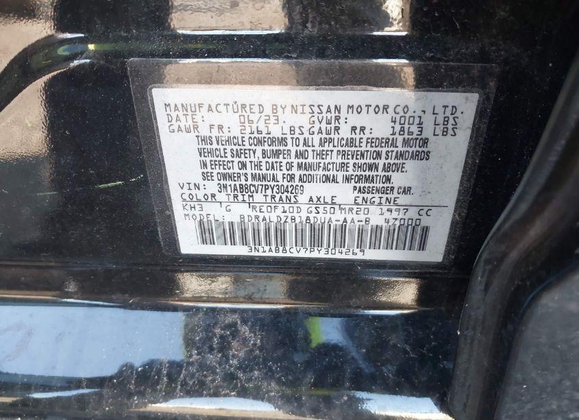 Photo 9 of 2023 Nissan Sentra SV XTRONIC CVT (VIN 3N1AB8CV7PY304269)