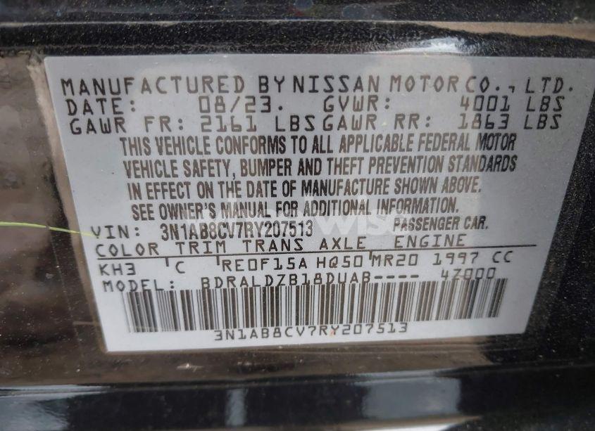 Photo 9 of 2024 Nissan Sentra SV XTRONIC CVT (VIN 3N1AB8CV7RY207513)
