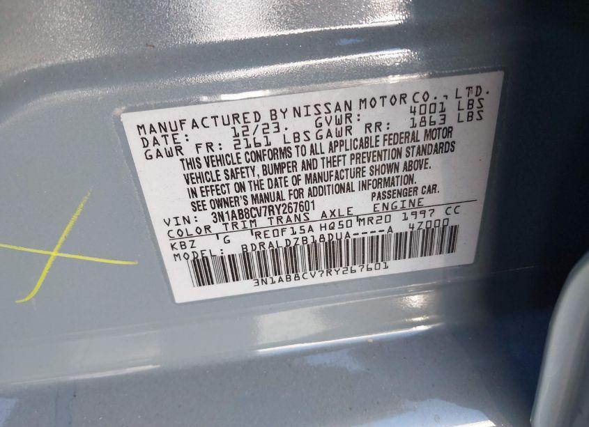 Photo 9 of 2024 Nissan Sentra SV XTRONIC CVT (VIN 3N1AB8CV7RY267601)