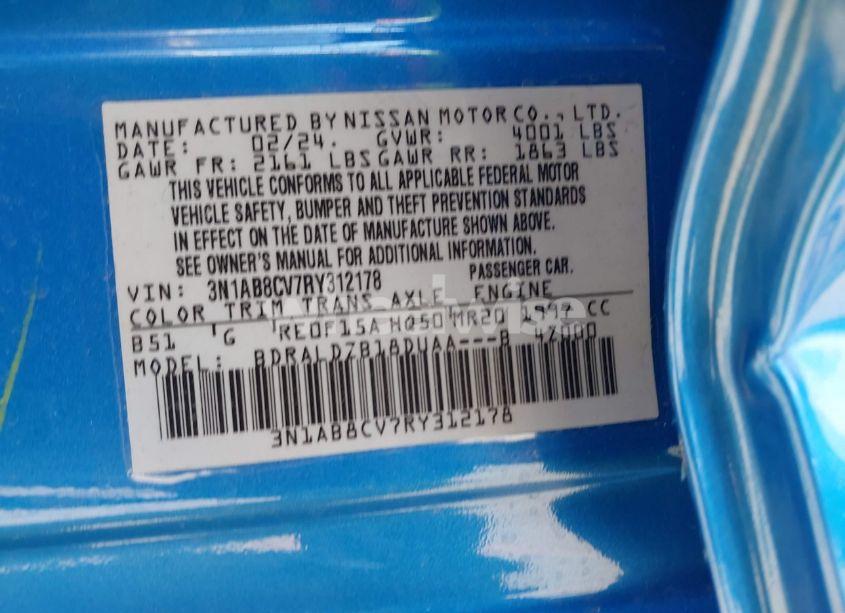 Photo 9 of 2024 Nissan Sentra SV XTRONIC CVT (VIN 3N1AB8CV7RY312178)