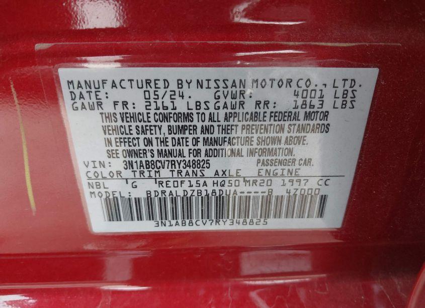 Photo 9 of 2024 Nissan Sentra SV XTRONIC CVT (VIN 3N1AB8CV7RY348825)