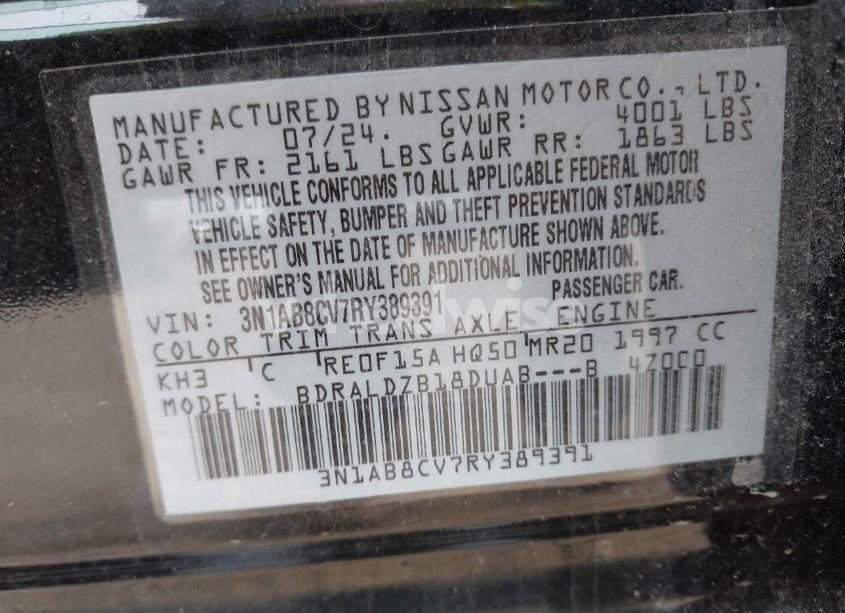Photo 9 of 2024 Nissan Sentra SV XTRONIC CVT (VIN 3N1AB8CV7RY389391)