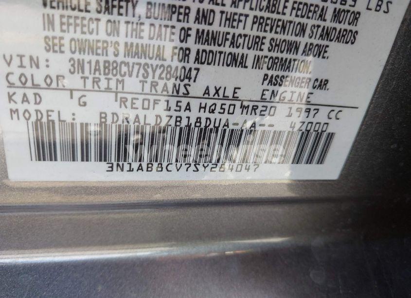 Photo 9 of 2025 Nissan Sentra SV (VIN 3N1AB8CV7SY284047)