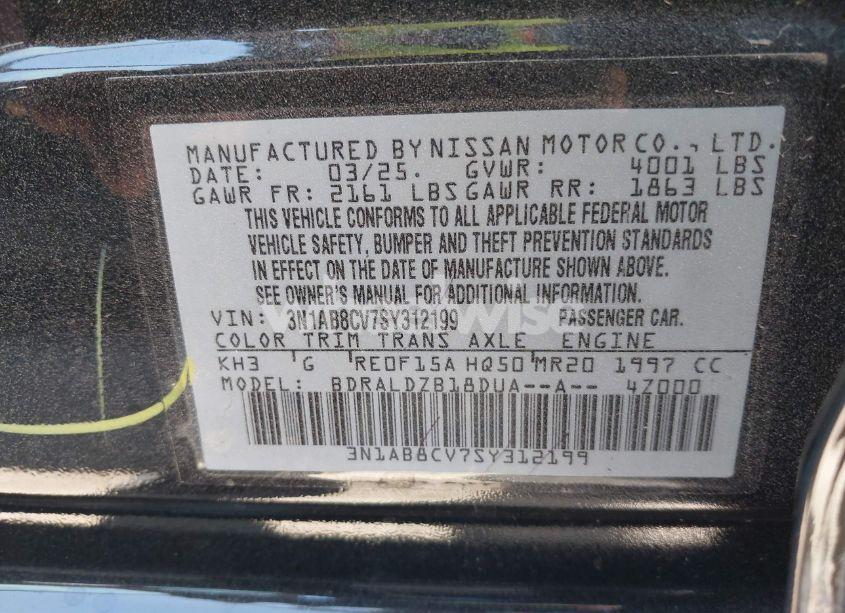 Photo 9 of 2025 Nissan Sentra SV (VIN 3N1AB8CV7SY312199)