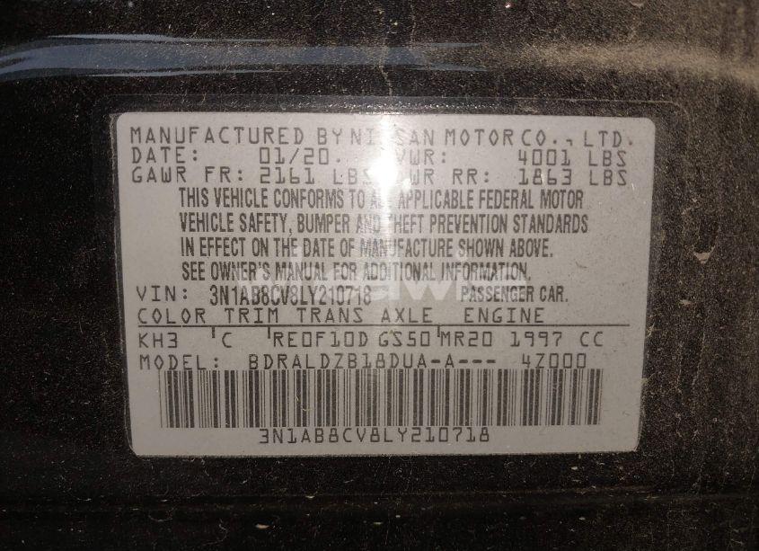 Photo 9 of 2020 Nissan Sentra SV XTRONIC CVT (VIN 3N1AB8CV8LY210718)