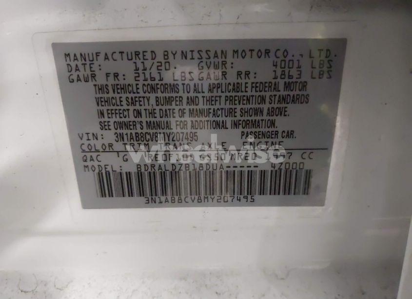 Photo 9 of 2021 Nissan Sentra SV XTRONIC CVT (VIN 3N1AB8CV8MY207495)