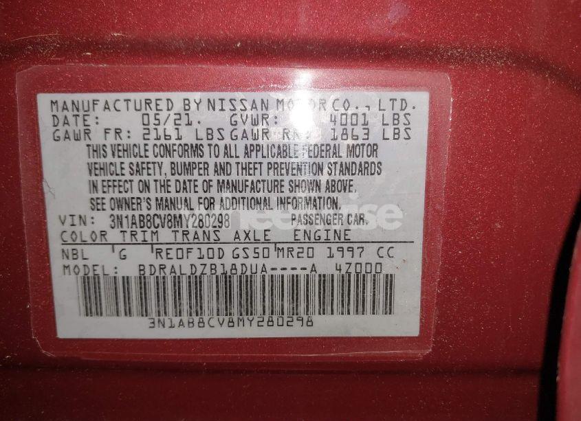 Photo 9 of 2021 Nissan Sentra SV XTRONIC CVT (VIN 3N1AB8CV8MY280298)