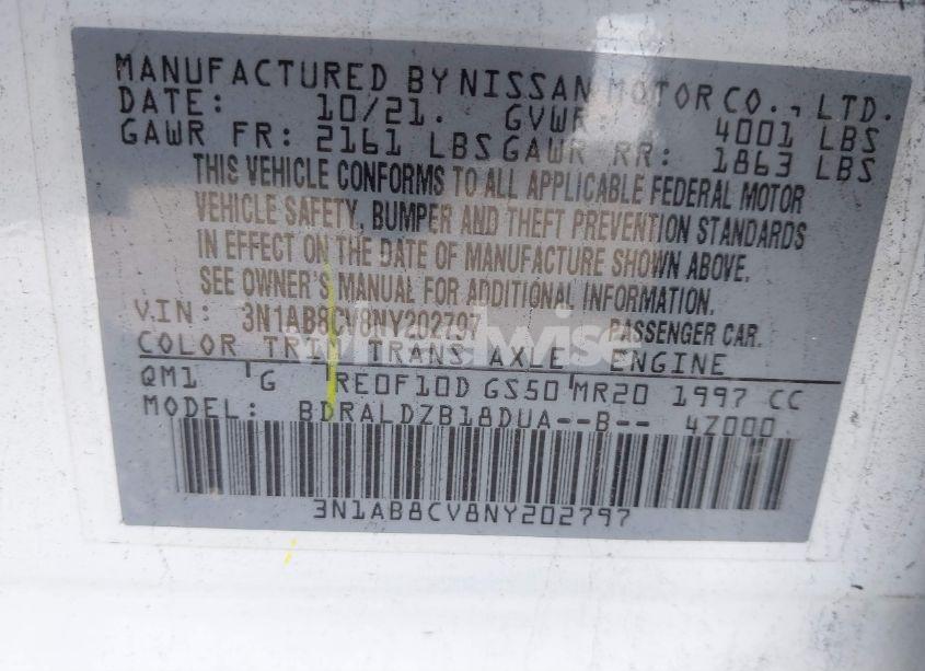 Photo 9 of 2022 Nissan Sentra SV XTRONIC CVT (VIN 3N1AB8CV8NY202797)