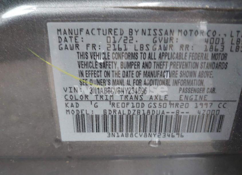 Photo 9 of 2022 Nissan Sentra SV XTRONIC CVT (VIN 3N1AB8CV8NY234696)