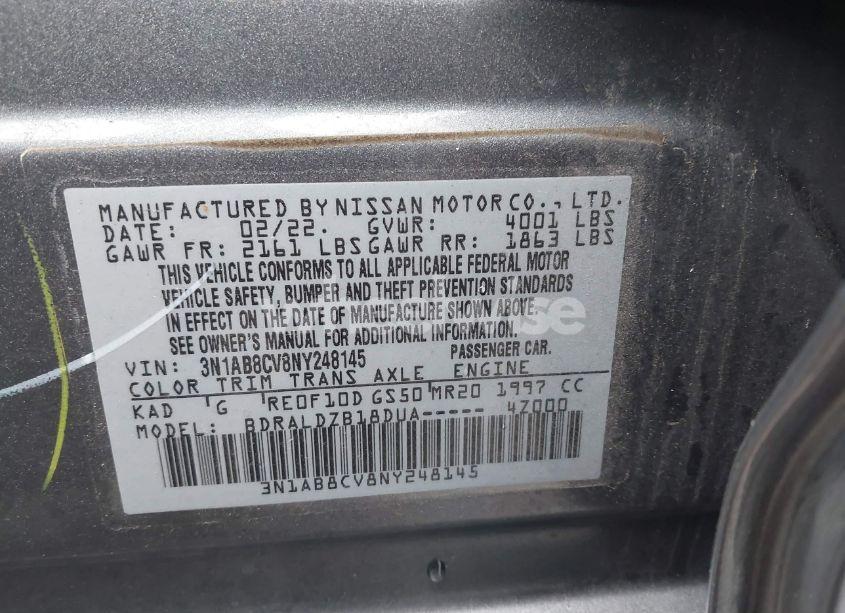 Photo 9 of 2022 Nissan Sentra SV XTRONIC CVT (VIN 3N1AB8CV8NY248145)