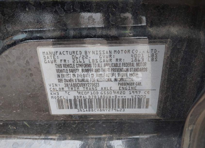 Photo 9 of 2022 Nissan Sentra SV XTRONIC CVT (VIN 3N1AB8CV8NY279623)